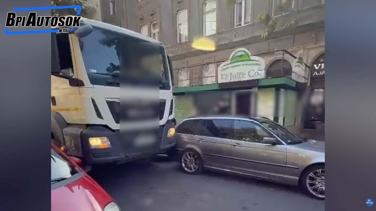Pusztított a billencses Zuglóban - Nem fért el, hát odébb tolt egy BMW-t 