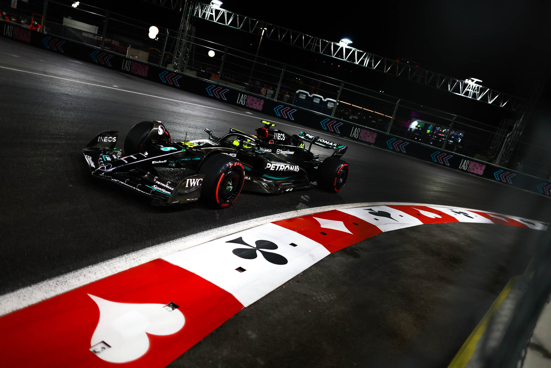 las vegas grand prix mercedes masodik nap