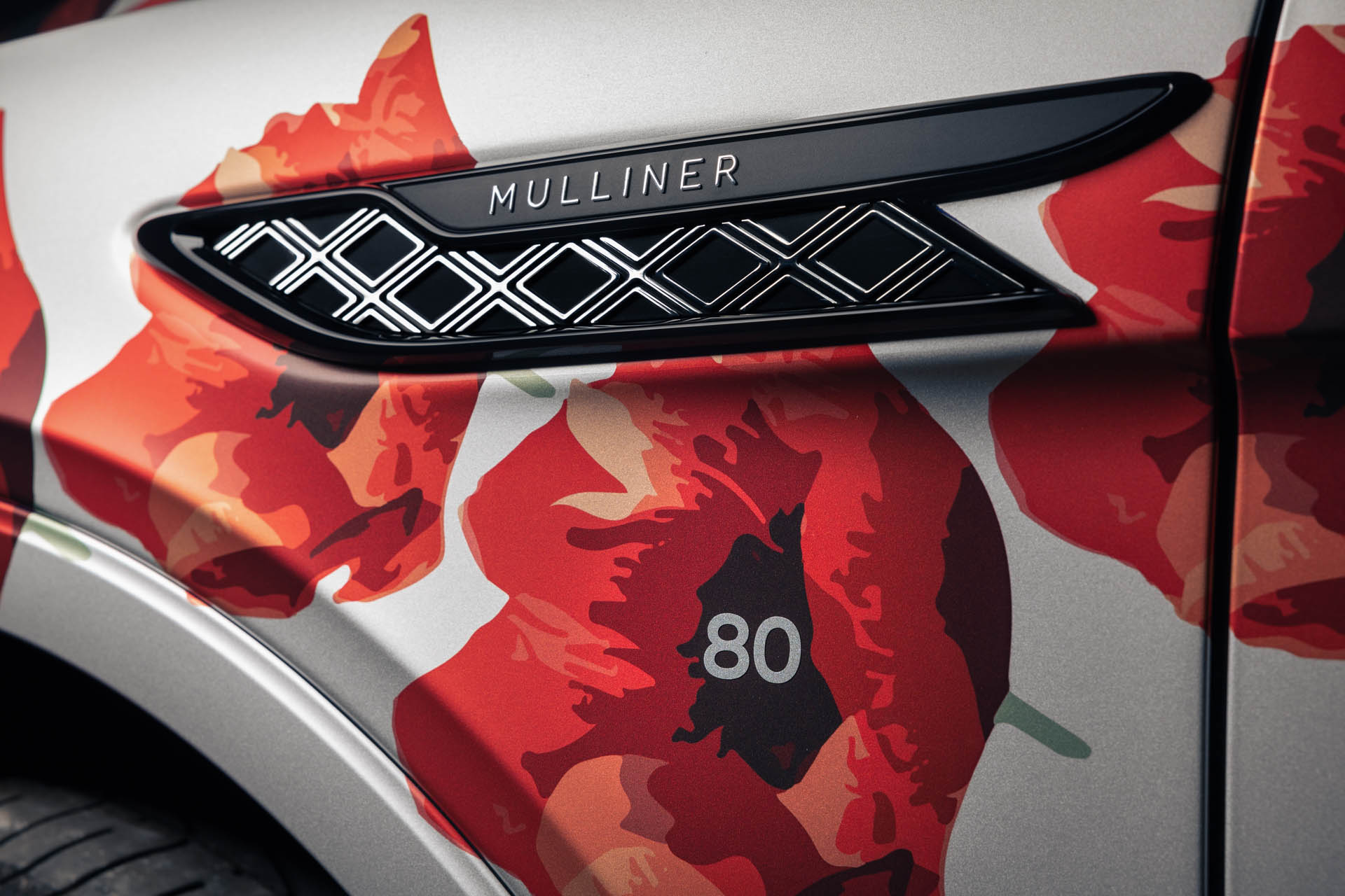 Bentley - Remembrance Day - Poppy Car 2024 05