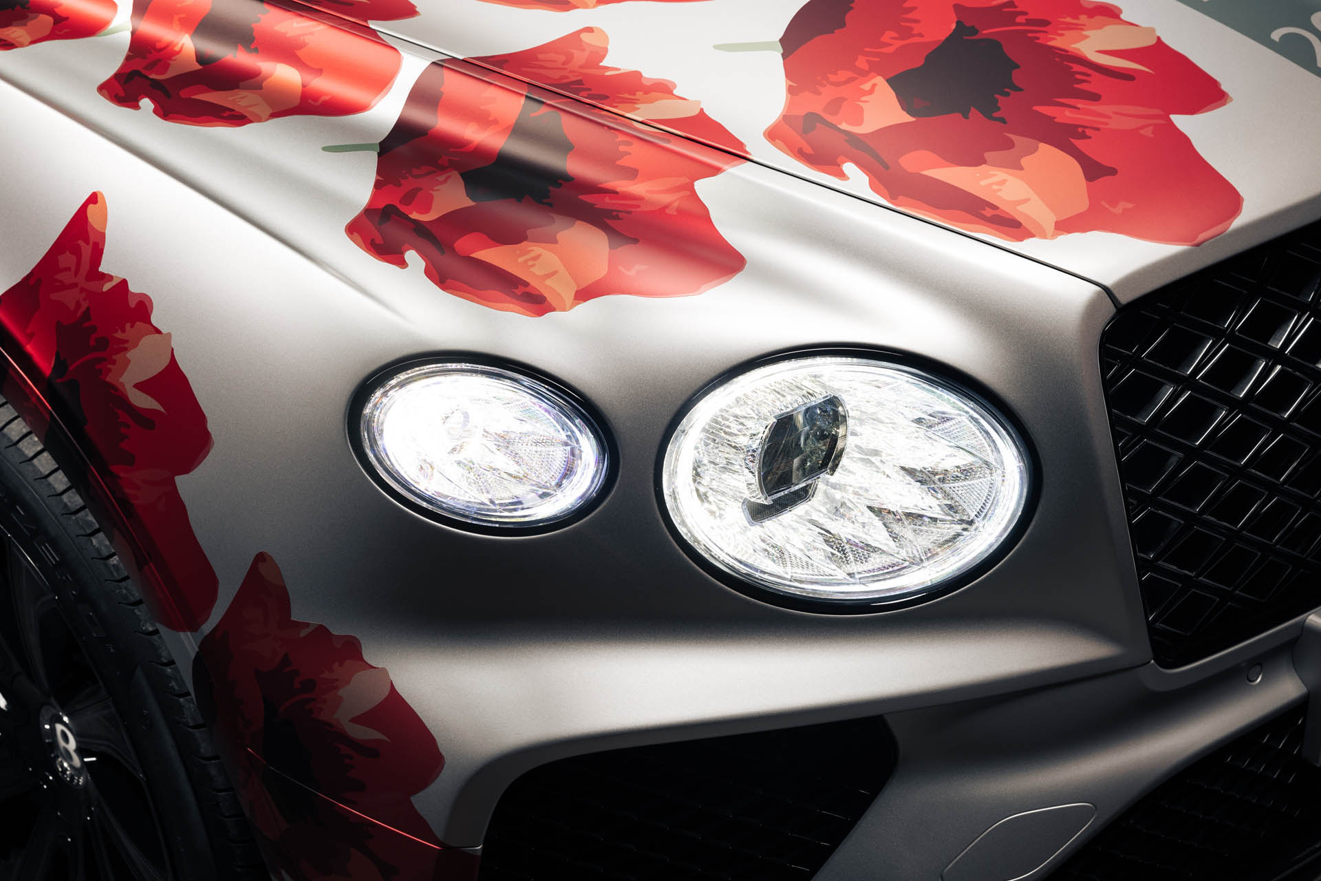 Bentley - Remembrance Day - Poppy Car 2024 09