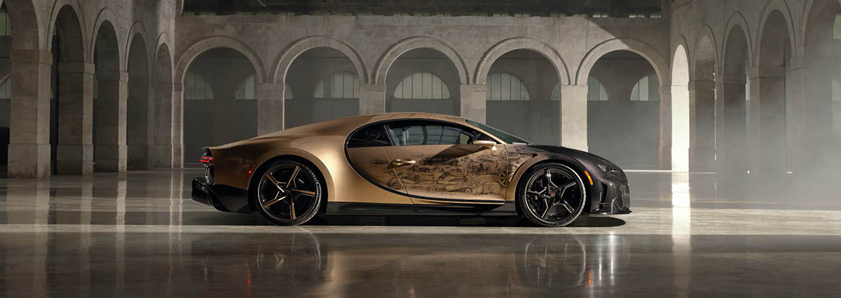 Bugatti Chiron Super Sport Golden Era nyito