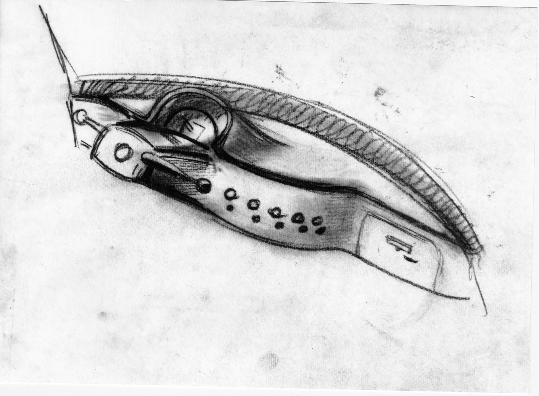 Dessin de style tableau de bord DS - 85.142.23 - copyright F. BERTONI -