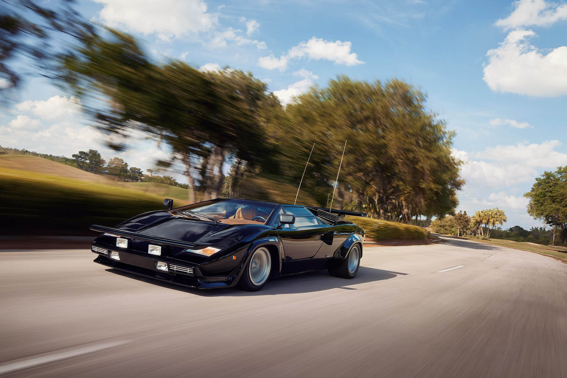 The Cannonball Run Countach LP 400 S turns 45 05