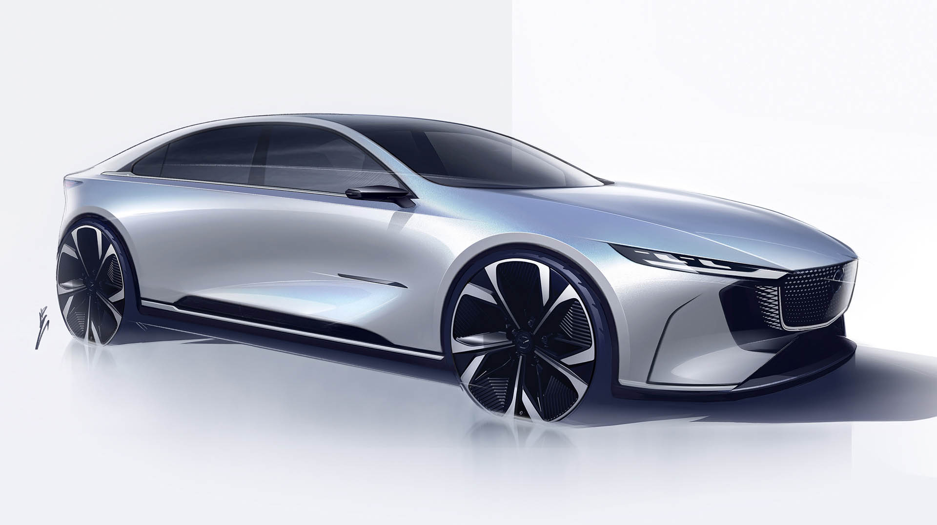 mazda ez-6 design sketch 3 l