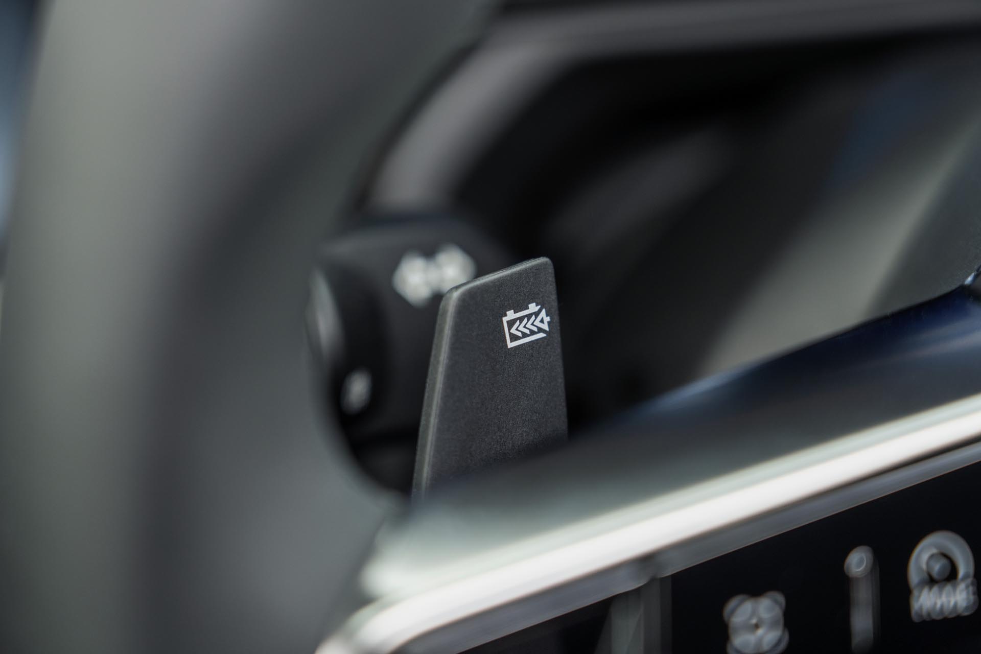 detailed shot of steering wheel dials