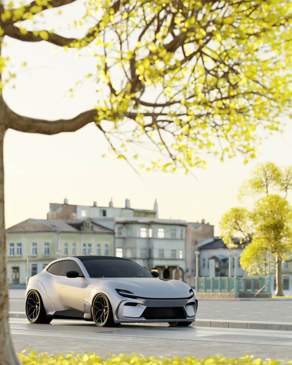 POGEA RACING Purosangue Widebody City Silber 2