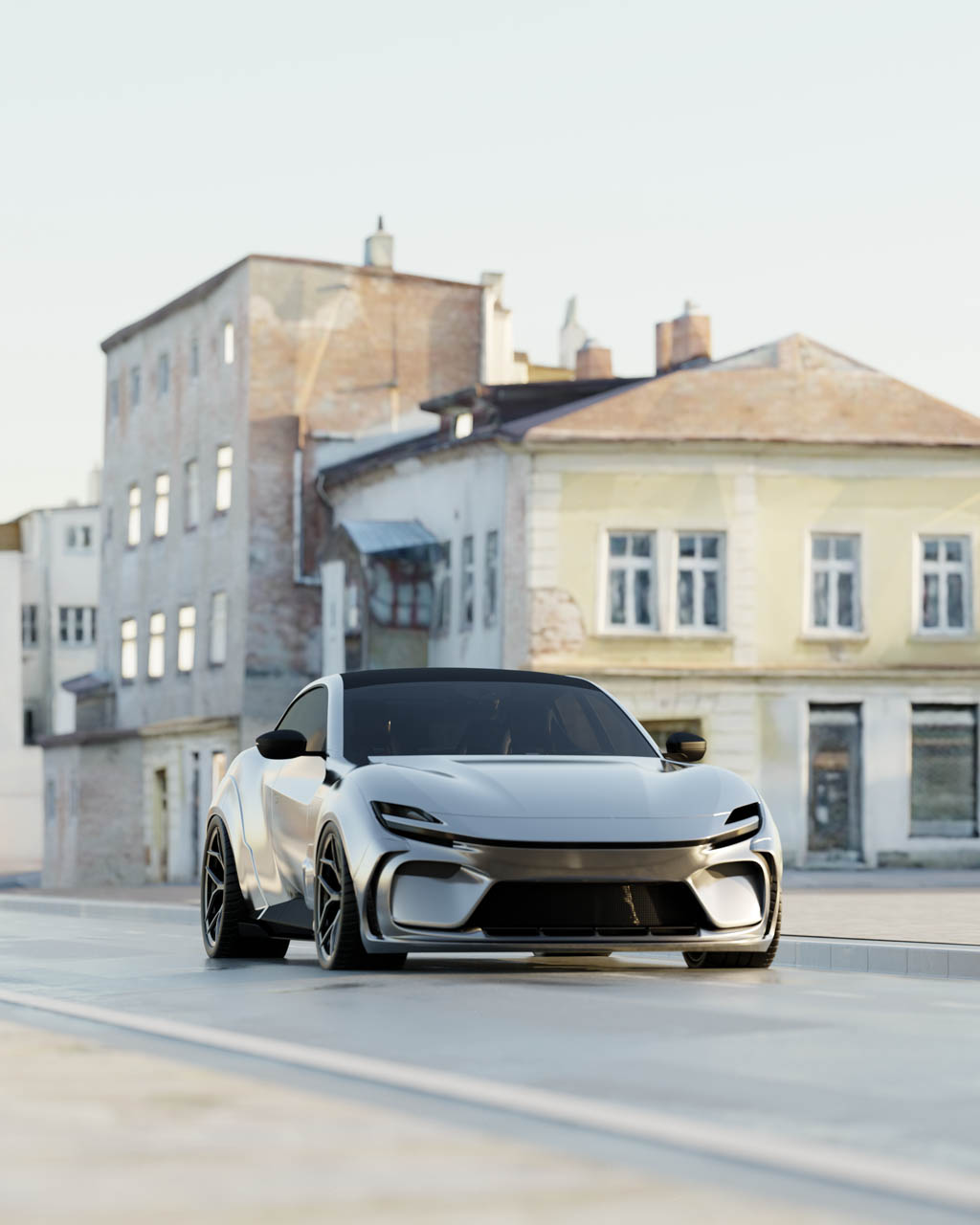 POGEA RACING Purosangue Widebody City Silber 7