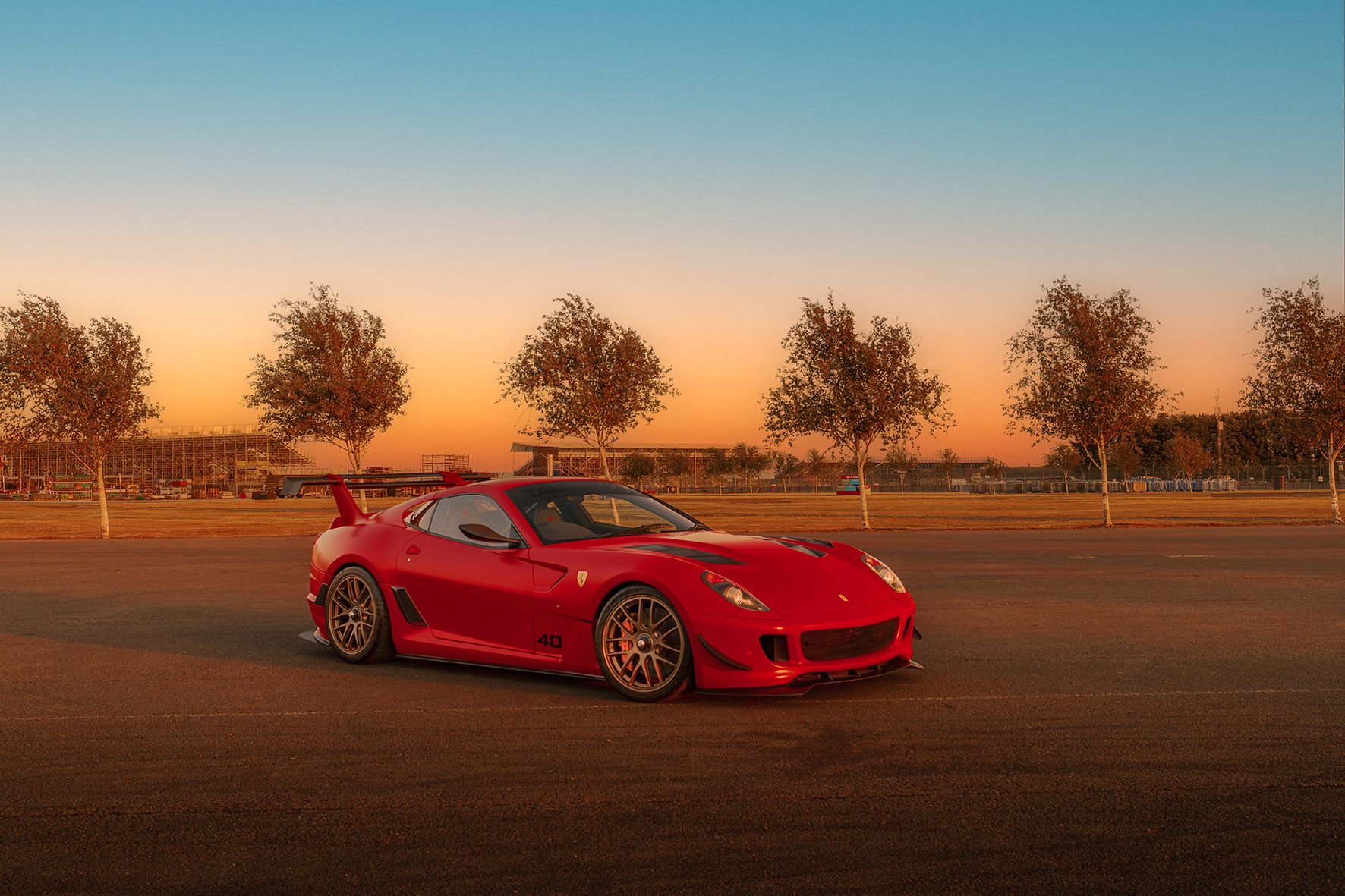 TALOS Ferrari XXT parked sunset HR