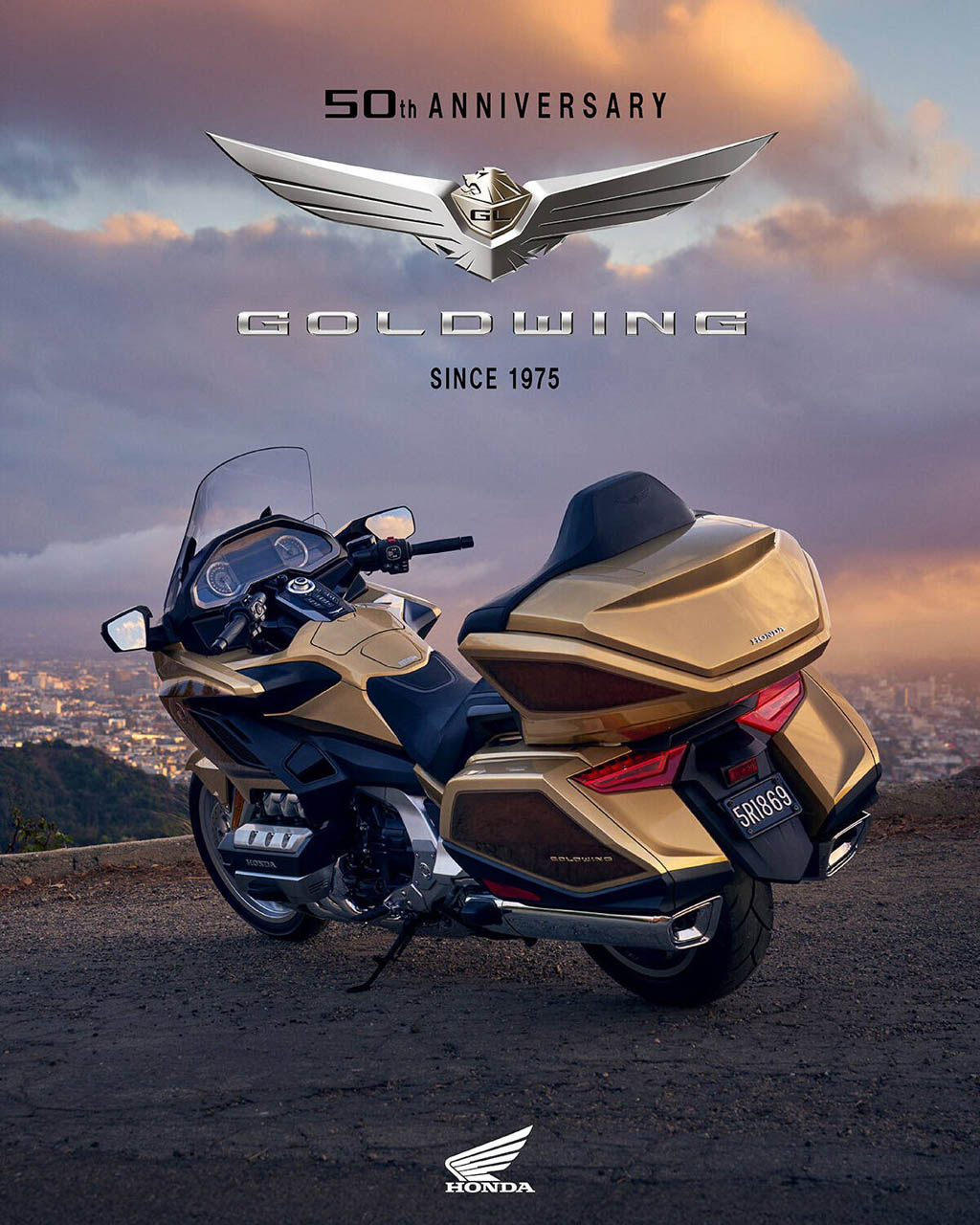 527592 25YM Honda GL1800 Gold Wing and Gold Wing Tour models celebrate half a