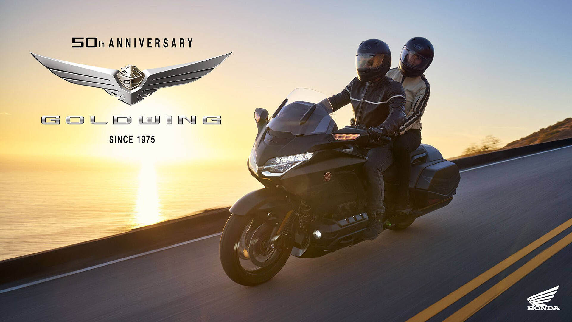 527601 25YM Honda GL1800 Gold Wing and Gold Wing Tour models celebrate half a